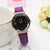 Rose Gold Leather Quartz Ladies Wristwatch