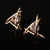 Triangle Zircon Stud Earrings