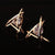 Triangle Zircon Stud Earrings
