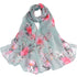 Floral Printed Long Casual Soft Wrap Scarves