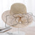 Elegant Wide Brim Silk Flower Bucket Hat