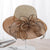 Elegant Wide Brim Silk Flower Bucket Hat