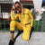 Yellow Hoodie Fitness Clothing