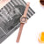 Fashion Rose Gold Flower Rhinestone Wrist Watch