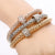Rose Gold/Silver/Gold 3 pcs Bangles Charm Bracelet