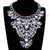 Crystal, Glass and Rhinestone Choker Pendant Necklace