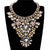 Crystal, Glass and Rhinestone Choker Pendant Necklace