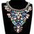 Crystal, Glass and Rhinestone Choker Pendant Necklace