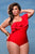 Women One Piece One Shoulder Ruffle Swimsuit