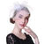 Flower Mesh, Ribbons and Feather Fedoras Hat