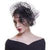 Flower Mesh, Ribbons and Feather Fedoras Hat