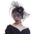 Flower Mesh, Ribbons and Feather Fedoras Hat