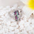 Mystic Rainbow Large Cut Square Bohemian Cocktail Ring