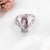 Mystic Rainbow Large Cut Square Bohemian Cocktail Ring