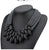 Cloth Woven and Plastic Pendant Necklaces