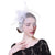 Flower Mesh, Ribbons and Feather Fedoras Hat