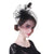 Flower Mesh, Ribbons and Feather Fedoras Hat