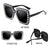 Big Frame Oversized Square Sunglasses