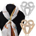 Rhinestone Hoop Brooch Scarf Clip