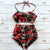 High Waist Floral Print Bikini