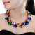 Triangular Glass Choker Necklace