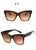 Luxury Designer Oversized Cat Eye UV400 Sunglasses