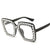 Flash Square Shining Diamond Mirror Sunglasses