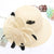 Solid Satin Feather Floral Wide Brim Hats