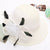Solid Satin Feather Floral Wide Brim Hats