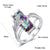Mystic Rainbow Large Cut Square Bohemian Cocktail Ring