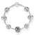 Silver Crystal Bead Charm Bracelet