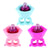 3PCS Wearable Silicone Durable Soft Nail Polish Bottle Holder