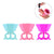 3PCS Wearable Silicone Durable Soft Nail Polish Bottle Holder