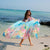 Print Oversized Chiffon Scarf or Beach Cover Up