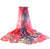 Print Oversized Chiffon Scarf or Beach Cover Up