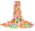 Print Oversized Chiffon Scarf or Beach Cover Up