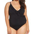 Women One Piece Deep V Ruffle Swimsuit
