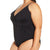 Women One Piece Deep V Ruffle Swimsuit