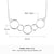 925 Sterling Silver 5 Round Shape Necklaces