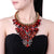 Crystal, Glass and Rhinestone Choker Pendant Necklace